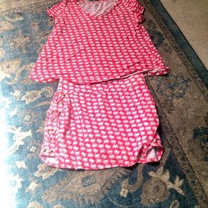 Skort set very beach